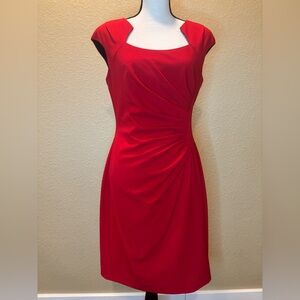 Dana Buchman Red Midi Dress